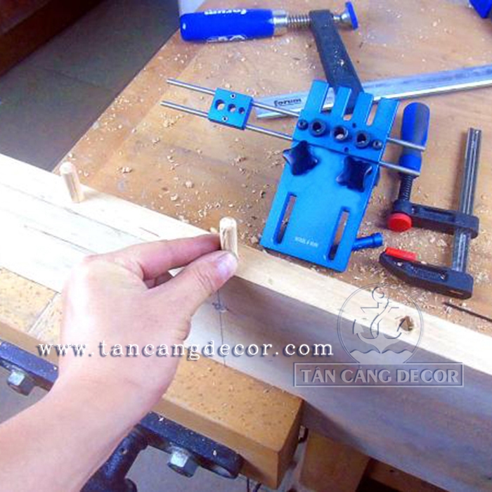Bộ dưỡng khoan chốt gỗ kết hợp khoan ốc cam 01 FENGSEN 08450 - Ảnh 10