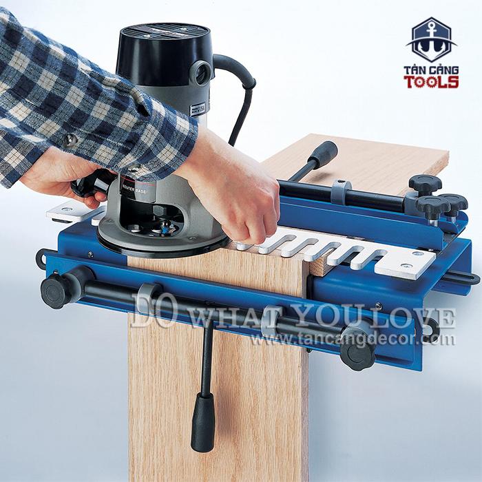 Combo Cữ Làm Mộng Gỗ Đuôi Én Sanheng + Mũi Phay Đuôi Én + Collet Chuyển - Ảnh 8