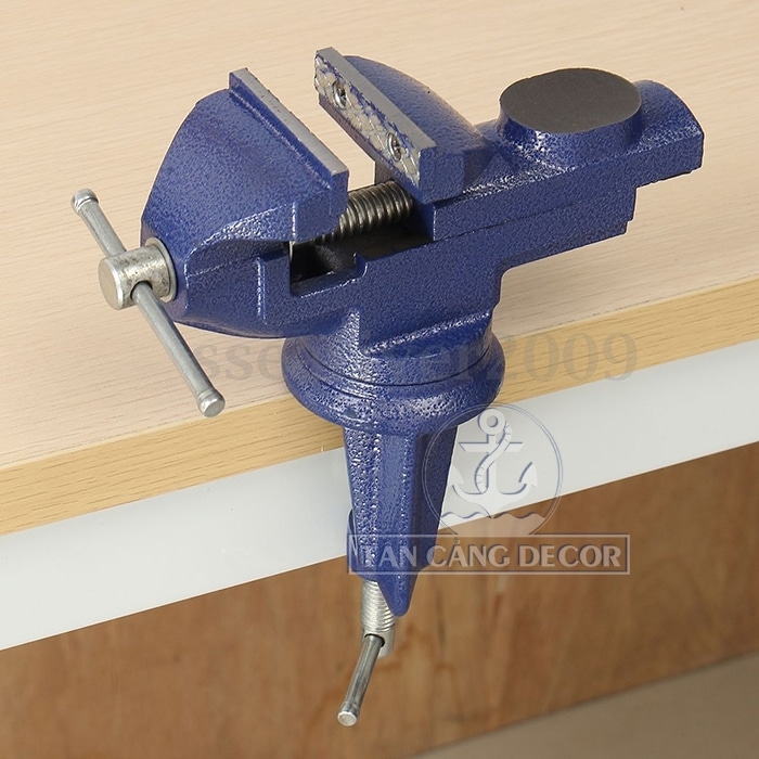 Ê tô mini kẹp bàn có mâm xoay 360 độ - Ảnh 3