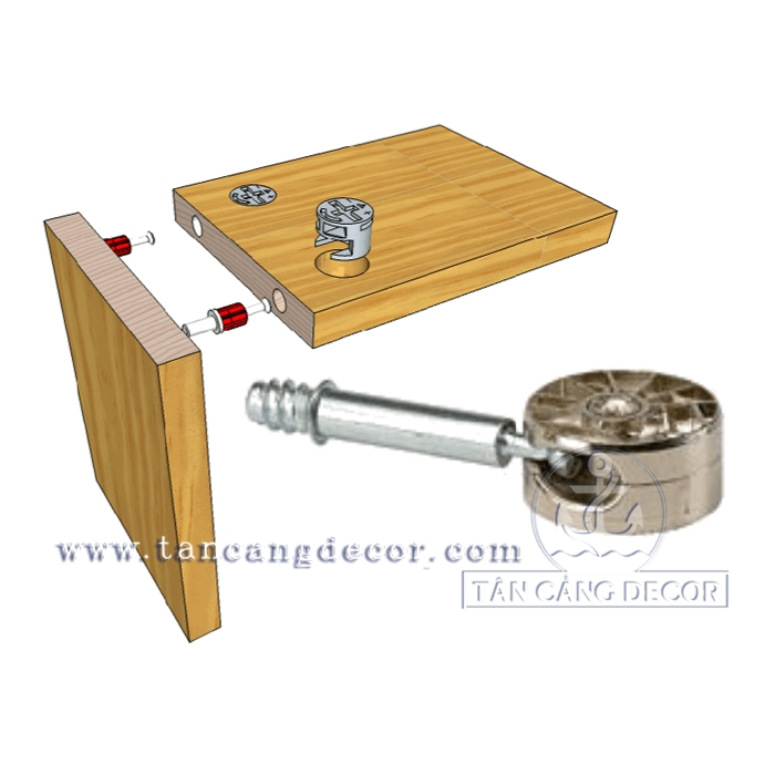 50 Bộ Chốt Ốc Cam 15-40 mm - Ảnh 4