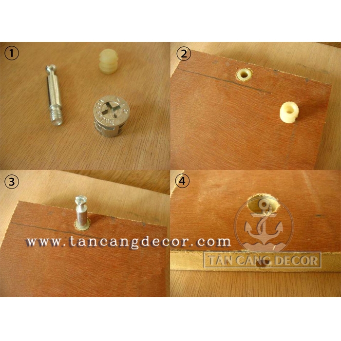 50 Bộ Chốt Ốc Cam 15-40 mm - Ảnh 6