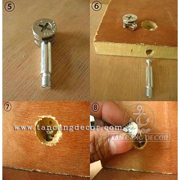 50 Bộ Chốt Ốc Cam 15-40 mm - Ảnh 7