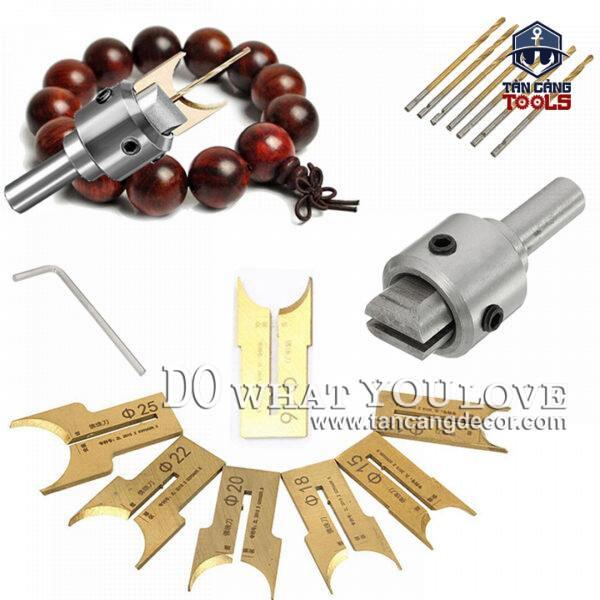 Bộ mũi khoan tạo lỗ cho chuỗi hạt bằng gỗ