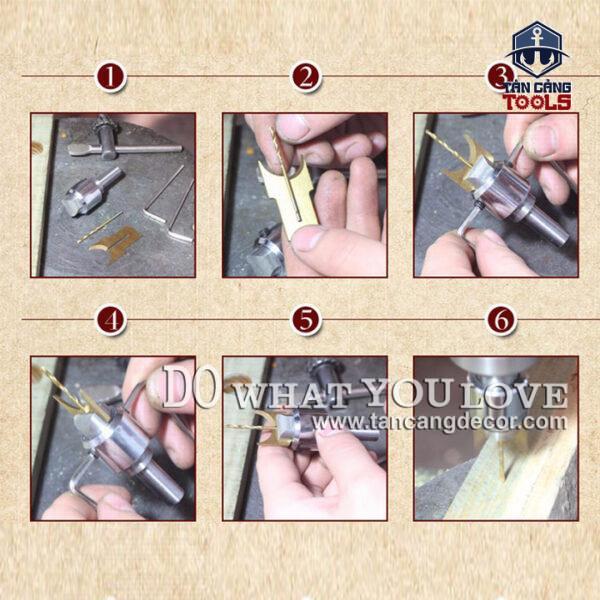 Bộ mũi khoan tạo lỗ cho chuỗi hạt bằng gỗ - Ảnh 4