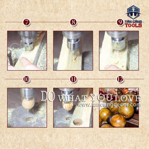 Bộ mũi khoan tạo lỗ cho chuỗi hạt bằng gỗ - Ảnh 5