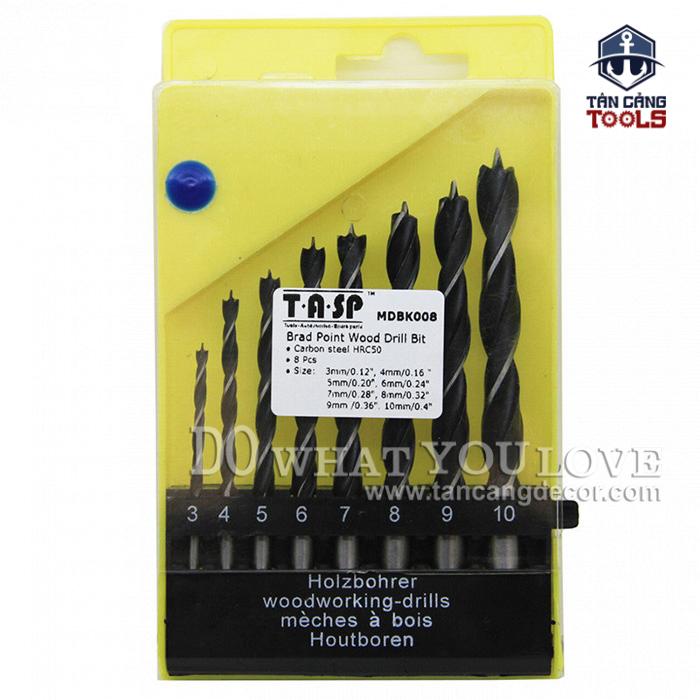 Bộ 8 mũi khoan gỗ định tâm - Ảnh 2