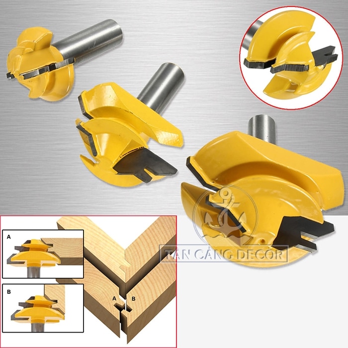 Mũi Router Ghép Góc 90 Độ Cho Ván Dày 20 - 25 mm Cốt 12.7 mm - Ảnh 4