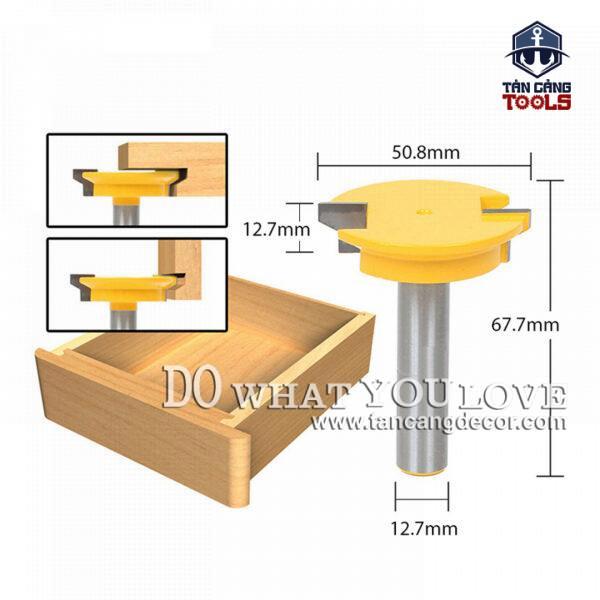 Mũi phay ghép ngăn kéo cốt 12.7 mm