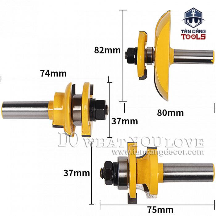 Bộ Mũi Router Đánh Pano Tủ Cánh Kép Mẫu 1 - Ảnh 2