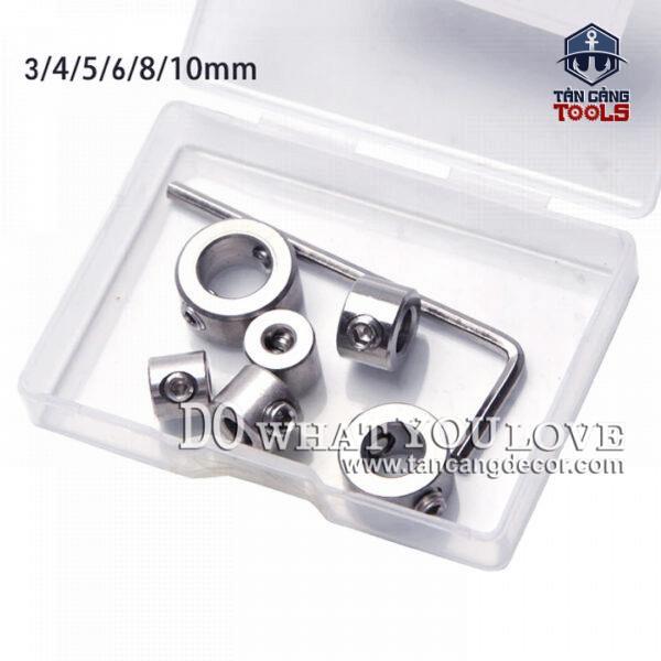 Bộ 6 vòng giới hạn mũi khoan Inox 304