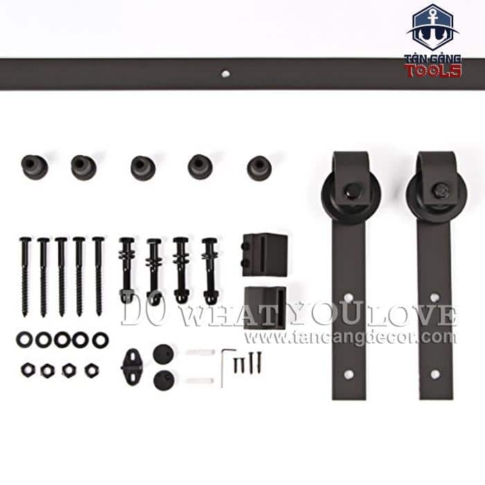 Phụ kiện Cửa Lùa Barn Door Bánh Nhỏ - Ảnh 2