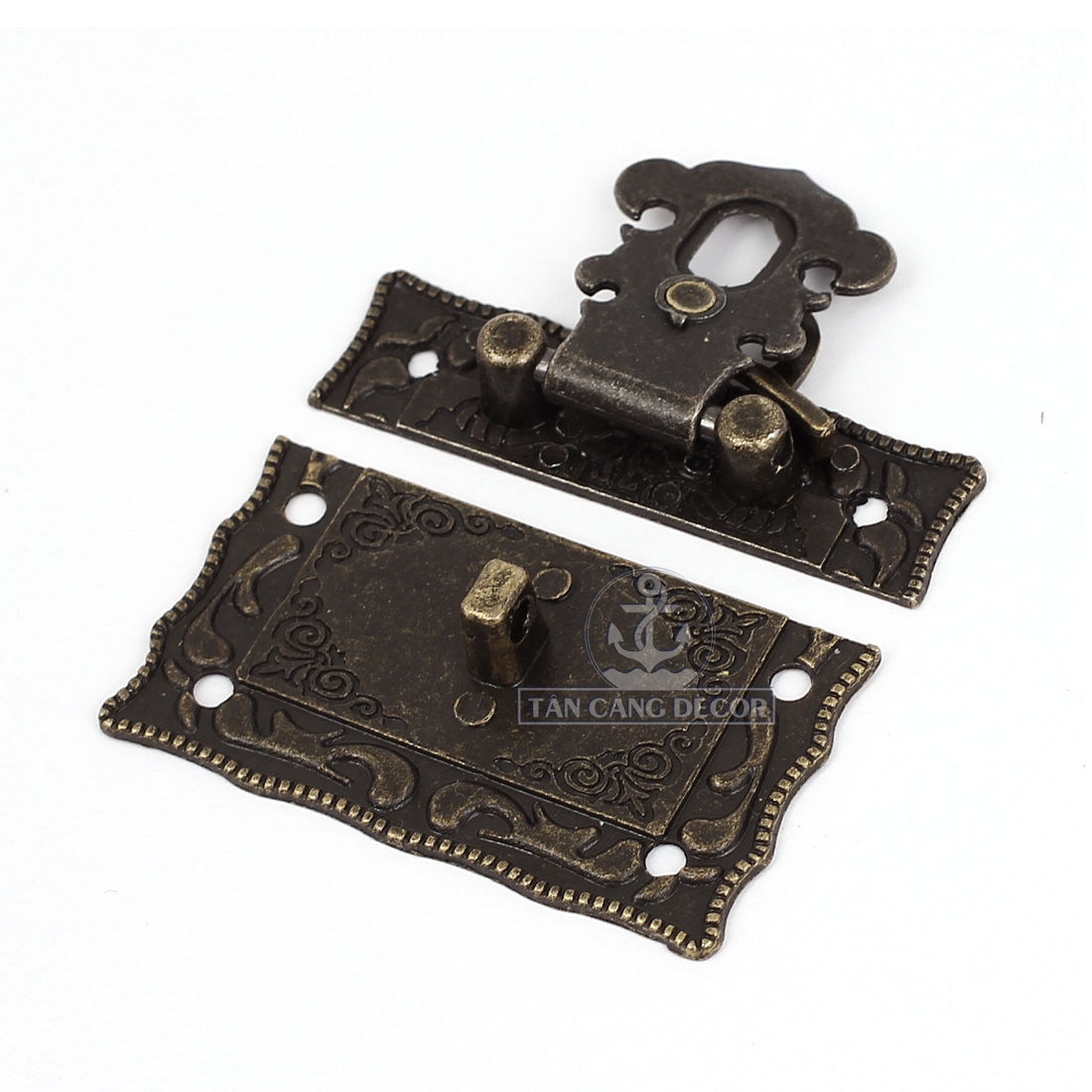 Khóa hộp 01 Chữ nhật Cổ điển - KT:5.1cm - Ảnh 4