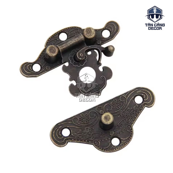 Khóa hộp gài chốt size S 05 Cổ điển - KT: 3.8cm - Ảnh 4