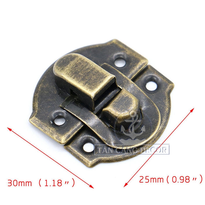 Khóa hộp Đơn Cổ điển size lớn 07 - KT:3cm - Ảnh 2
