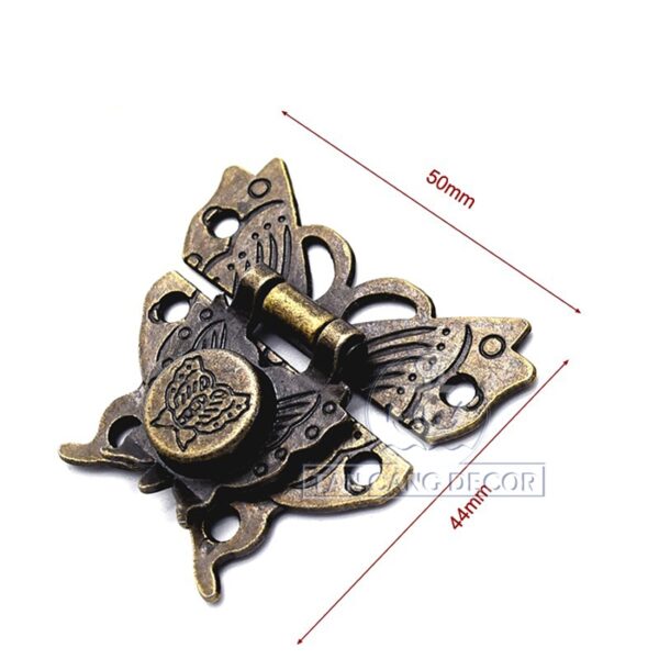 Alternative view of Khóa hộp Hình bướm xuân Cổ điển 10 - KT:5cm