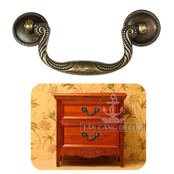 Tay nắm Hoa văn Cổ điển 04 - KT:10.5cm