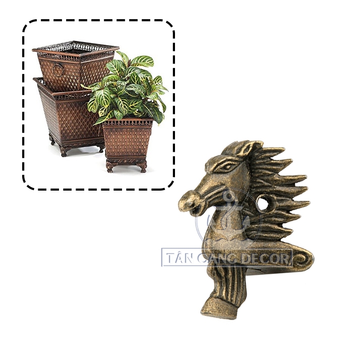 Nẹp Chân Hình Cá Ngựa Cổ Điển 08 - KT:C3.9cm