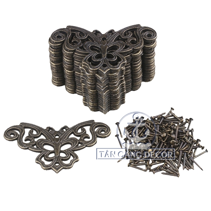 Hoa văn trang trí Cổ điển Hình bướm 05 - KT:5.7cm - Ảnh 5