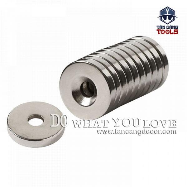 Nam châm tròn có lỗ 20x4 mm - Ảnh 3