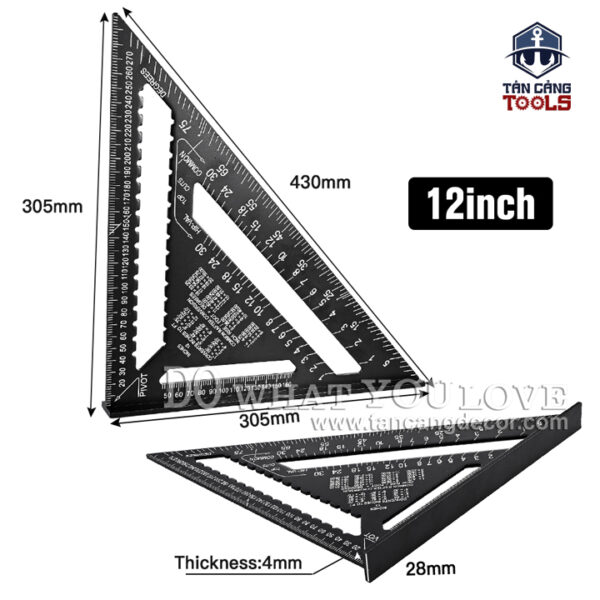 Eke Nhôm Đen 30 cm - Ảnh 3