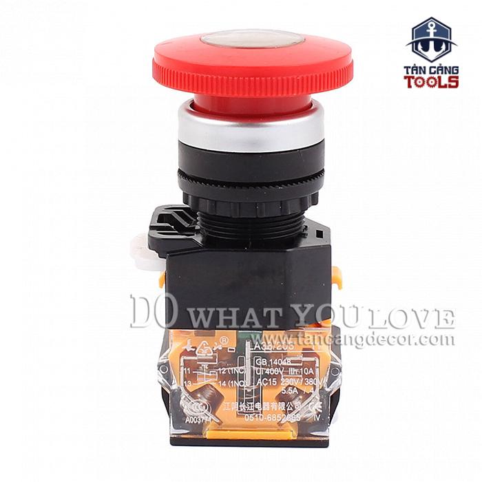 Công Tắc Dừng Khẩn Cấp 230V 10A 1NO+1NC (Ignition Push Button Switch) - Ảnh 2
