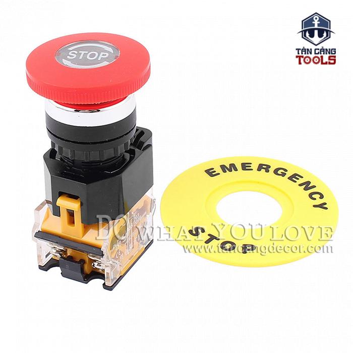 Công Tắc Dừng Khẩn Cấp 230V 10A 1NO+1NC (Ignition Push Button Switch) - Ảnh 4