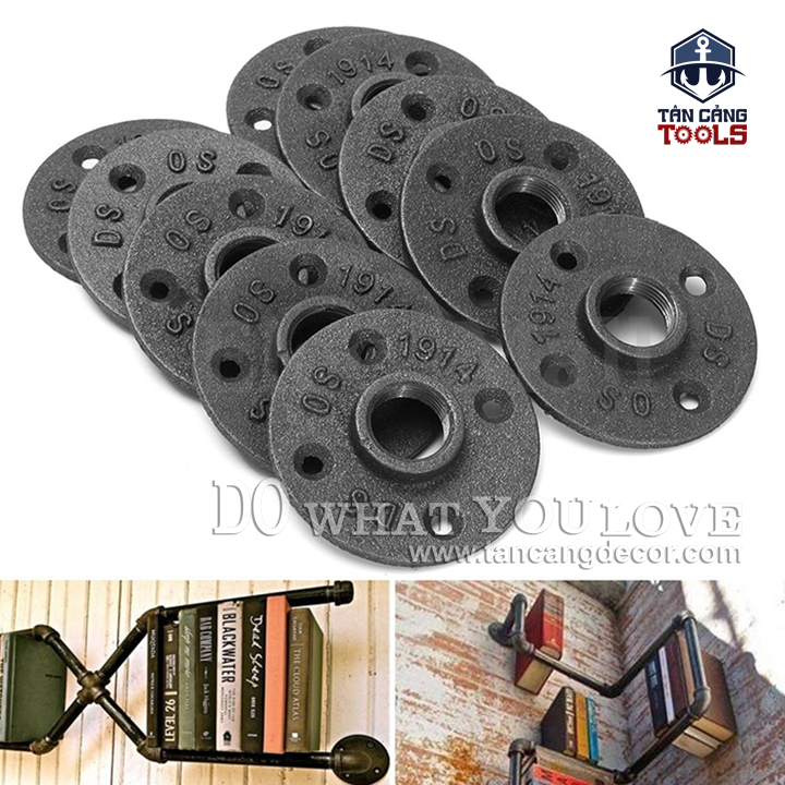 Mặt bích ống nước phi 34 - Gang Xám - Ảnh 4