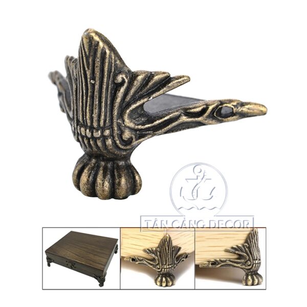 Nẹp Chân Hộp Đuôi công Cổ điển 01 - KT:C3cm