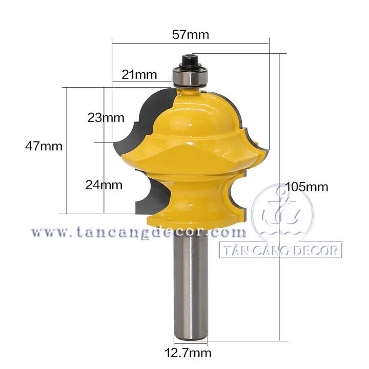 Mũi Router 7 Chức Năng Cốt 12.7 mm - Ảnh 3