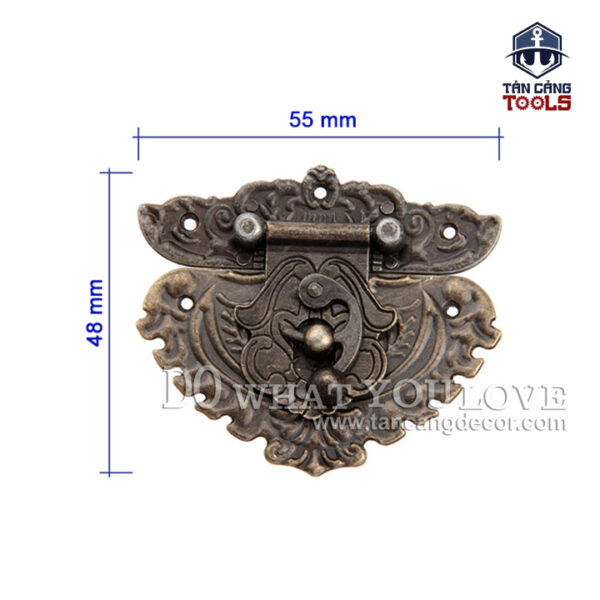Alternative view of Khóa Hộp Tinh Xảo Cổ Điển Size S 012 – KT:4.8cm