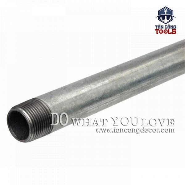 1M Ống nước Fi 27 tiện ren 1 đầu Ống Nước - Thép Mạ Kẽm - Ảnh 2