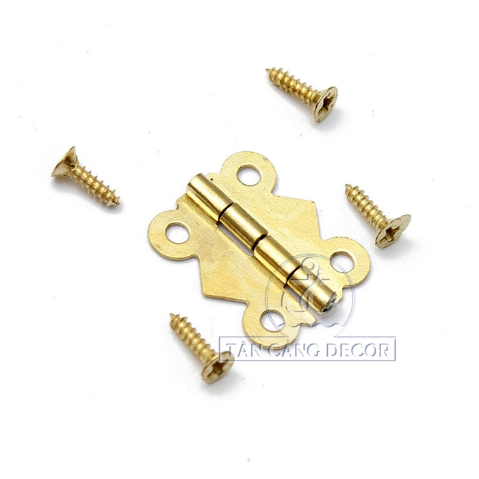 2 Bản lề mạ đồng vàng ánh kim 04 - KT : 2.5 cm - Ảnh 5