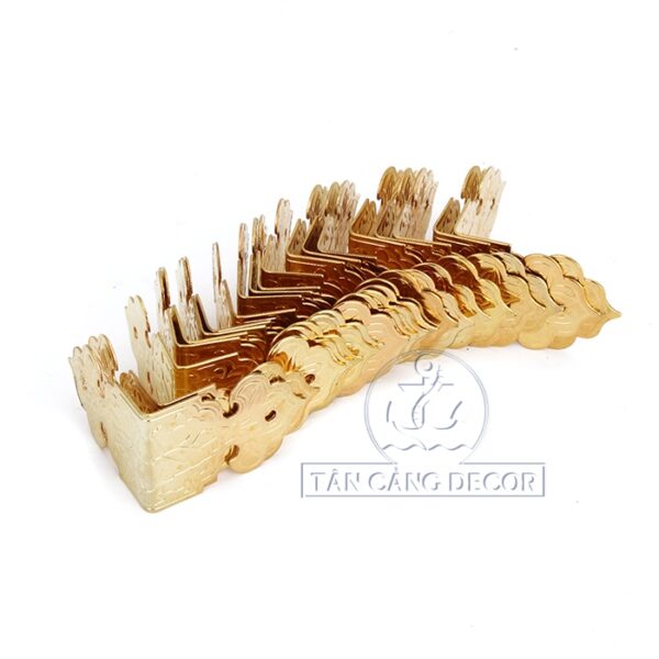 Nẹp Cạnh Hộp 10 Cổ Điển màu vàng ánh kim - KT:2.5cm - Ảnh 3