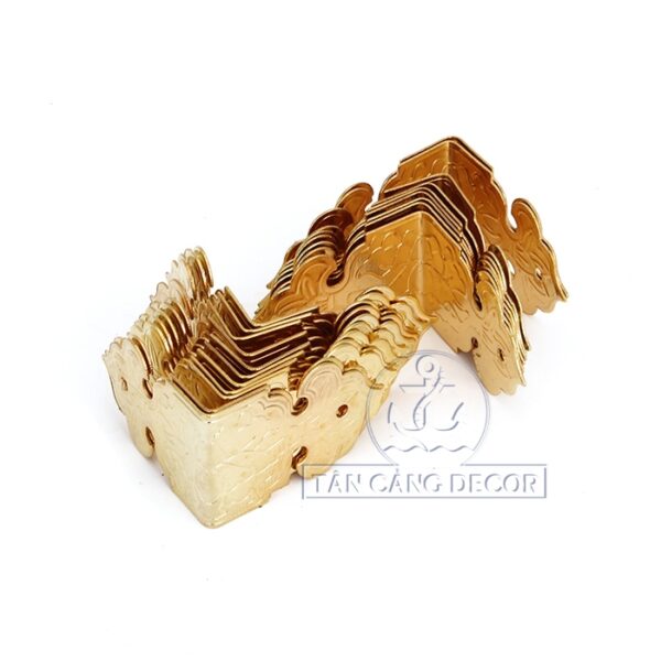 Nẹp Cạnh Hộp 10 Cổ Điển màu vàng ánh kim - KT:2.5cm - Ảnh 5