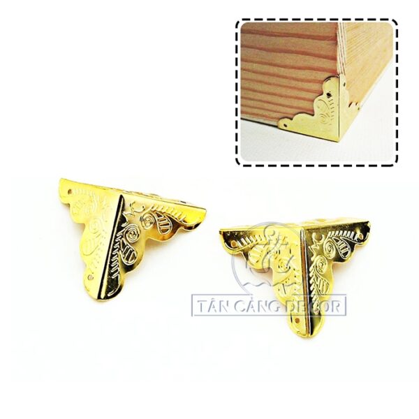Nẹp Cạnh Hộp 11 Cổ Điển màu vàng ánh kim - KT:2.5cm
