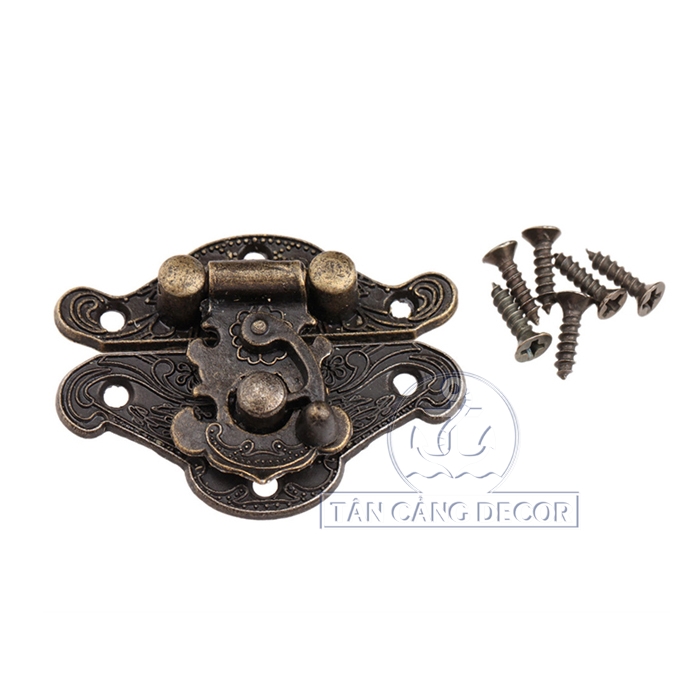 Khóa hộp gài chốt size M 013 Cổ điển - KT:4.8cm - Ảnh 5