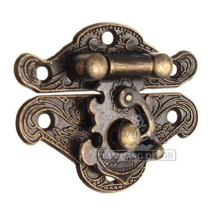 Khóa hộp gài chốt size M 013 Cổ điển - KT:4.8cm - Ảnh 3