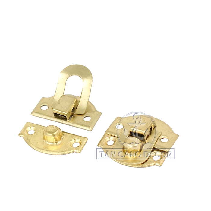 Khóa hộp 014 Cổ điển màu vàng ánh kim - KT: 2.7cm - Ảnh 3