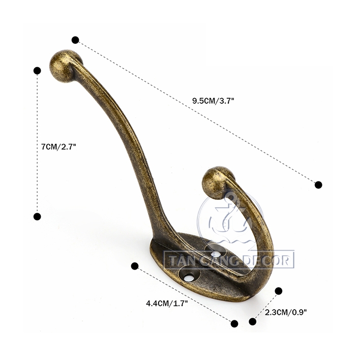 Móc treo đôi Cổ điển 06 - KT:C10cm - Ảnh 3