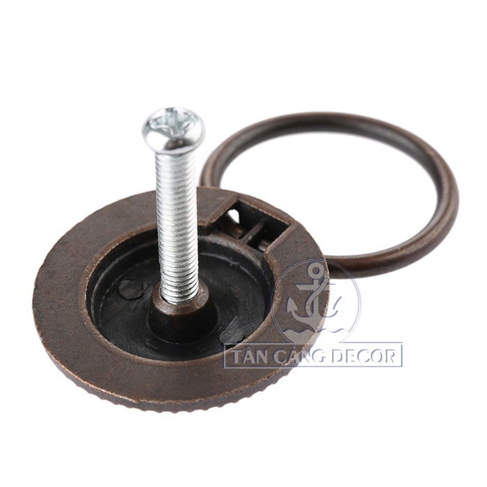 Chốt kéo tròn bông hoa Cổ Điển 07 size nhỏ - KT:3cm - Ảnh 4