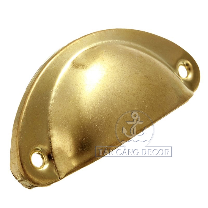 Tay nắm 11 màu đồng vàng hình bán nguyệt Cổ điển - KT:8.2cm - Ảnh 4