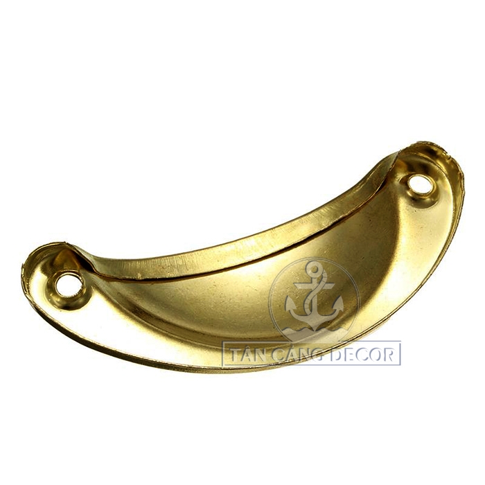 Tay nắm 11 màu đồng vàng hình bán nguyệt Cổ điển - KT:8.2cm - Ảnh 5