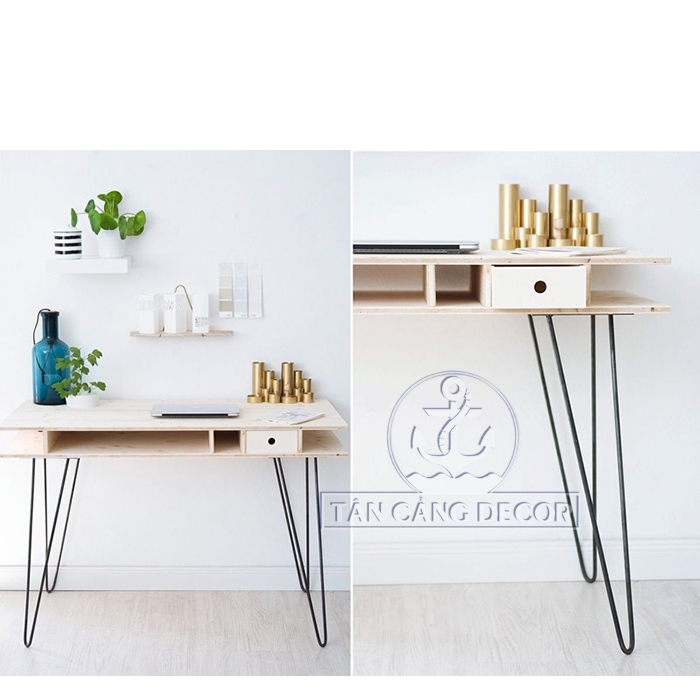 Chân bàn hairpin leg 72cm loại 2 thanh - Ảnh 11