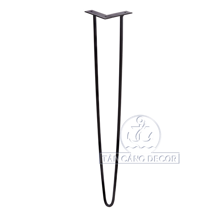 Chân bàn hairpin leg 72cm loại 2 thanh - Ảnh 2