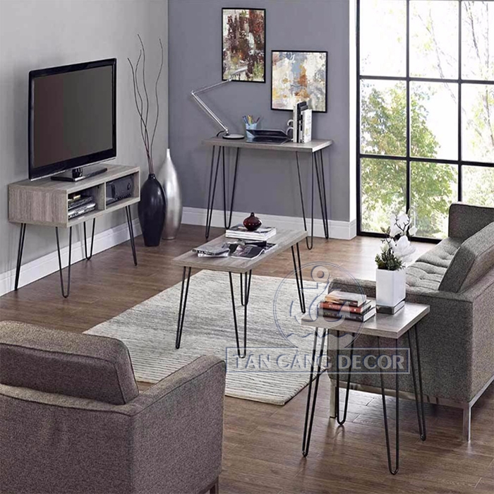 Chân bàn hairpin leg 72cm loại 2 thanh - Ảnh 6