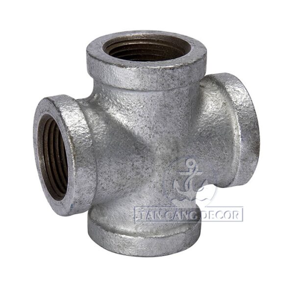 Nối chữ thập 21 Ống Nước - Thép Mạ Kẽm