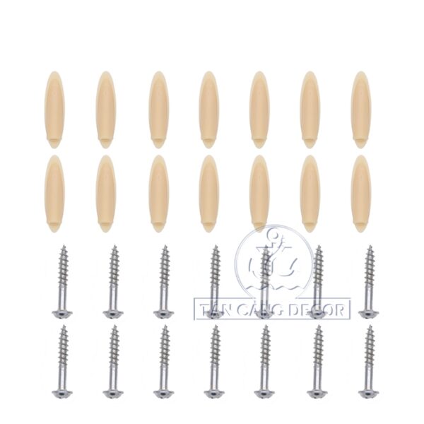 100 cái Chốt che lỗ khoan chéo màu be - Ảnh 4