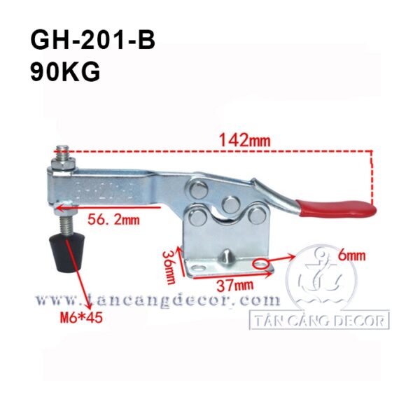 Sập mỏ cò dạng thẳng loại 14cm