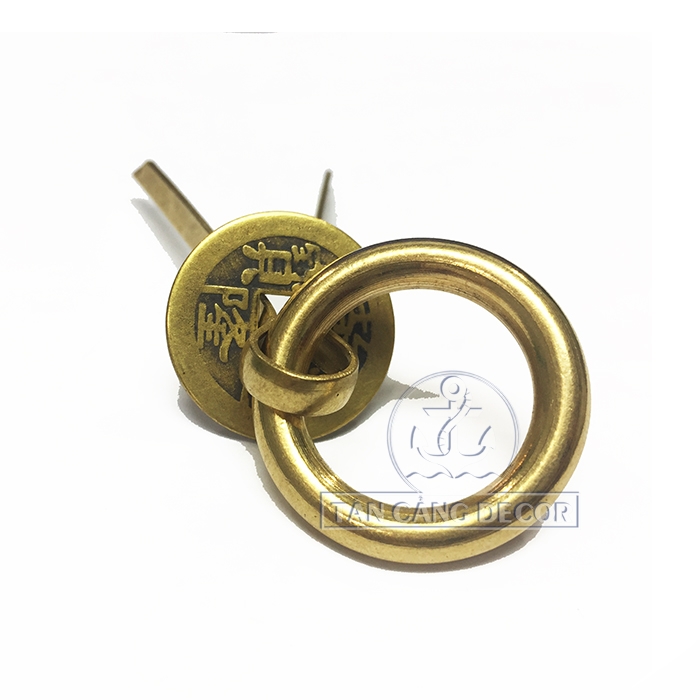 Núm kéo tròn 16 mạ đồng - KT: 3 cm - Ảnh 3