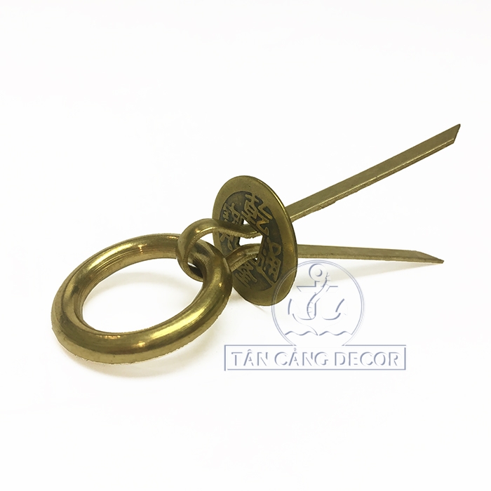 Núm kéo tròn 16 mạ đồng - KT: 3 cm - Ảnh 4
